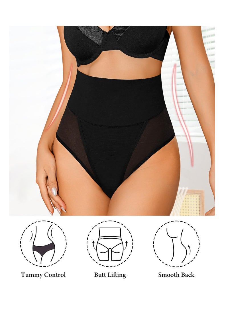 Excefore ملابس داخلية لتشكيل البطن للنساء، ملابس داخلية بدون درزات للتحكم في البطن، ملابس داخلية عالية الخصر لتشكيل الجسم، غير قابلة للانزلاق، مقاس XL، أسود - Image 2