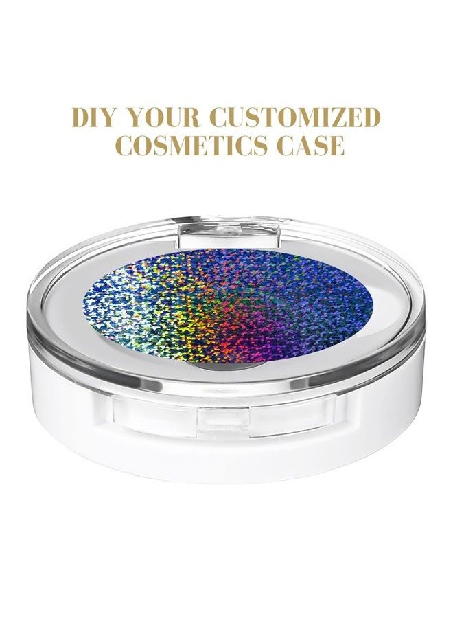 Beaupretty - Round Magnets Round Magnets 4pcs Empty Eyeshadow Palette Single Magnetic Palette Container Small Makeup Subpackaging Case Circle Magnets Circle Magnets - Image 1