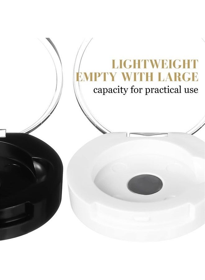Beaupretty - Round Magnets Round Magnets 4pcs Empty Eyeshadow Palette Single Magnetic Palette Container Small Makeup Subpackaging Case Circle Magnets Circle Magnets - Image 1