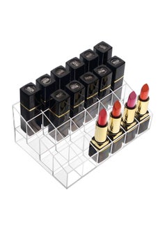 Benbilry Benbilry Lipstick Holder, 24 Slots Clear Acrylic Lipstick Organizer Display Transparent Makeup Organizer(24 slots) 