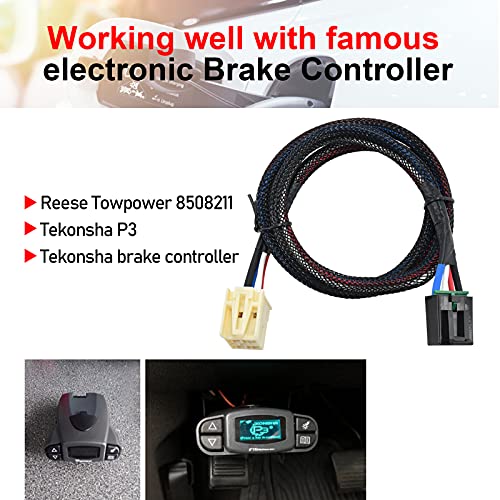 RED WOLF موصل سلك التحكم في الفرامل RED WOLF لسيارات 2014-2020 GM شيفروليه سيلفرادو GMC كاديلاك إسكاليد للجر والجرار RV - Image 3