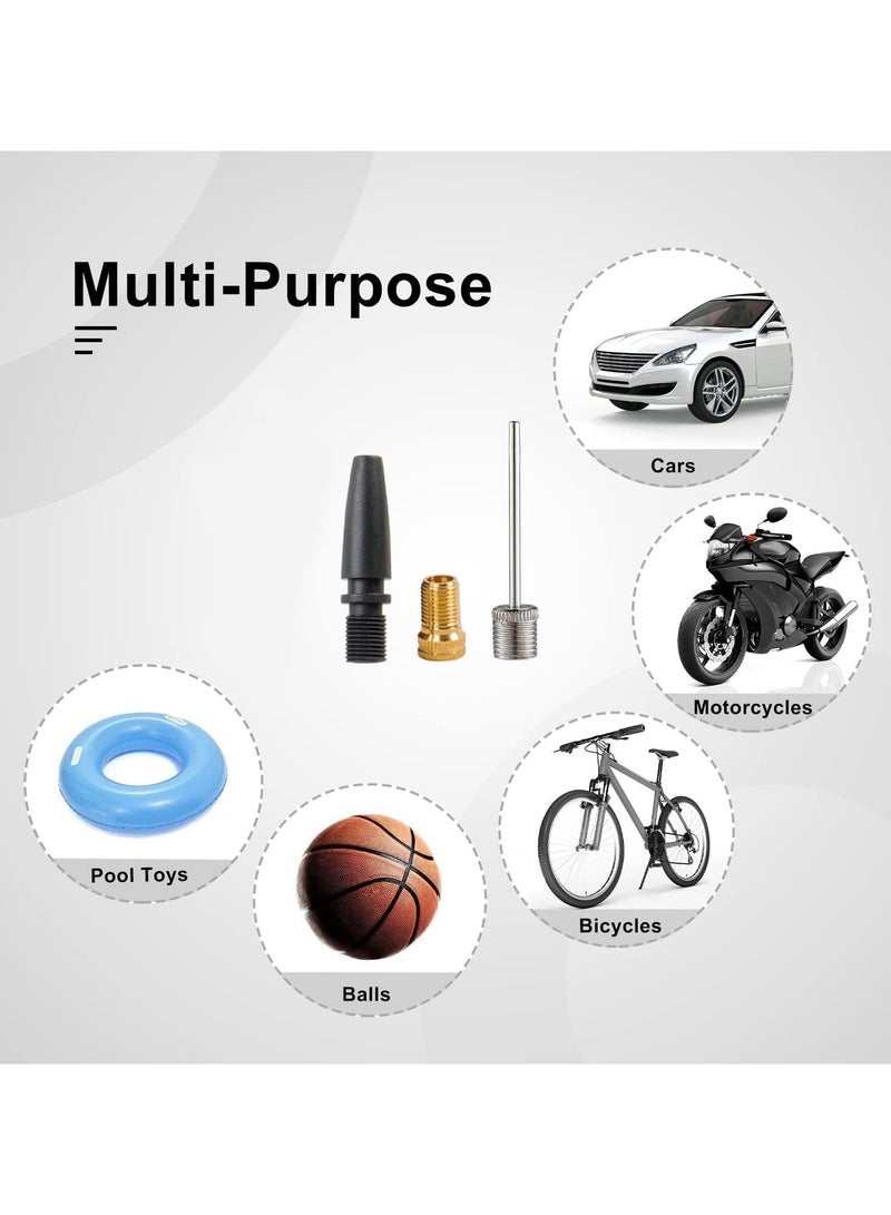 Generic Cordless Tire Inflator Portable Air Compressor, 20V Rechargeable Battery Powered Portable Air Pump with 12V Car Power Adapter Digital Pressure Gauge for Cars Motorcycles Balloons  - Image 4