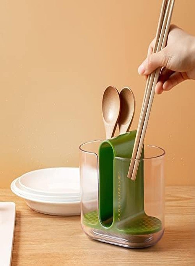FEELING MALL Multifunctional Self Draining spoon stand Utensil Holder - Image 1