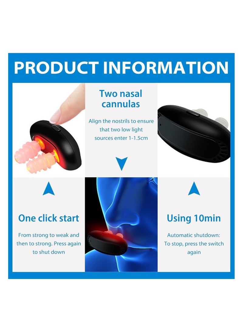 General Breathing Relief Red Light Nasal Therapy, 3 Piece Red Light Nasal Therapy, Red Light Nasal Therapy, Physiotherapy Nasal Calming Device  - Image 3