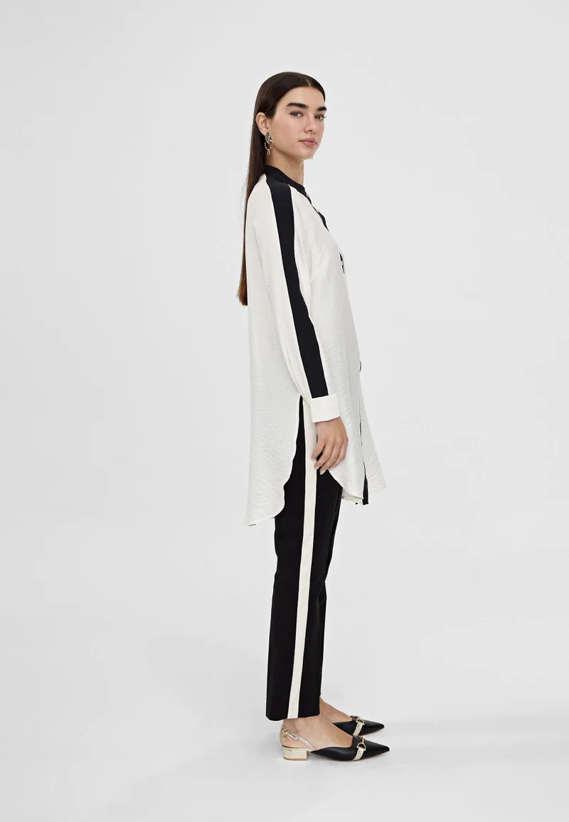 Lola Casademunt Long blouse with sleeve detail