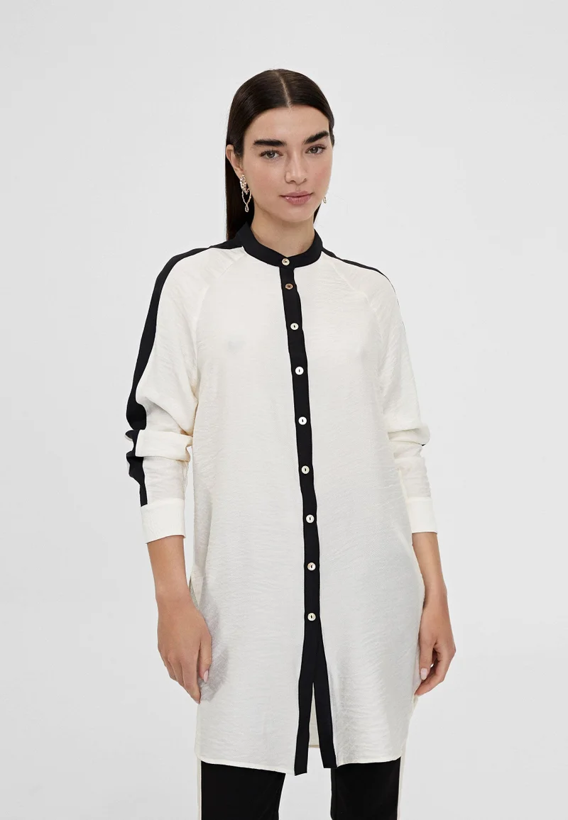 Lola Casademunt Long blouse with sleeve detail