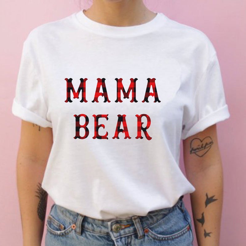 [Same day] cross-border supply of T-shirt printed T-shirt women's short-sleeved women's clothing - Image 1