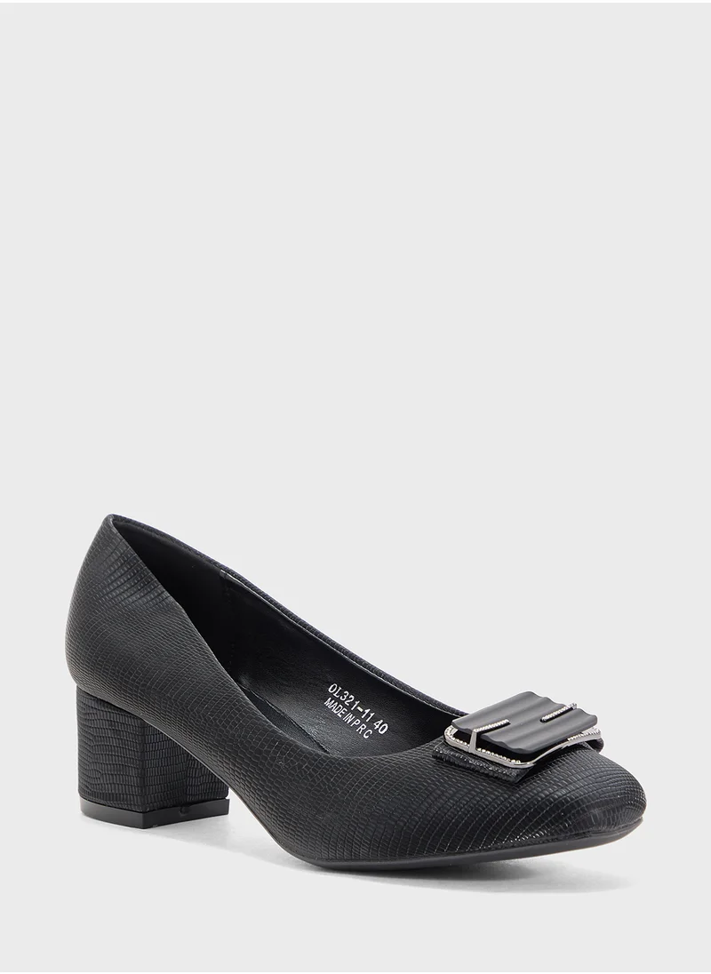 بيتك ستيبس Low Block Heeled Pump
