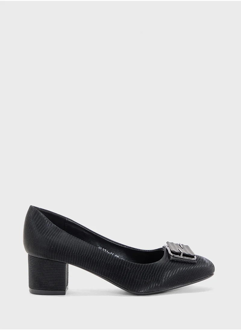 بيتك ستيبس Low Block Heeled Pump