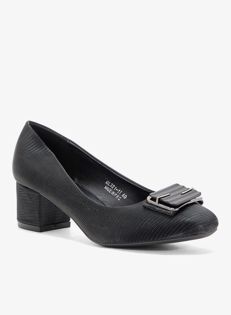 بيتك ستيبس حذاء بكعب بلوك منخفض