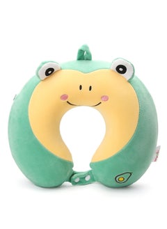 KASTWAVE Travel Neck Pillow, Memory Foam Neck Pillow Provides Dual Support for Neck and Chin in Any Sleeping Position in Airplane, Car, and Home, Comfortable Travel Pillow, Airplane Travel Accessories  - Image 1