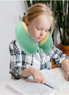 KASTWAVE Travel Neck Pillow, Memory Foam Neck Pillow Provides Dual Support for Neck and Chin in Any Sleeping Position in Airplane, Car, and Home, Comfortable Travel Pillow, Airplane Travel Accessories  - Image 4