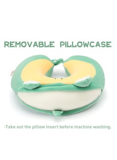 KASTWAVE Travel Neck Pillow, Memory Foam Neck Pillow Provides Dual Support for Neck and Chin in Any Sleeping Position in Airplane, Car, and Home, Comfortable Travel Pillow, Airplane Travel Accessories  - Image 3