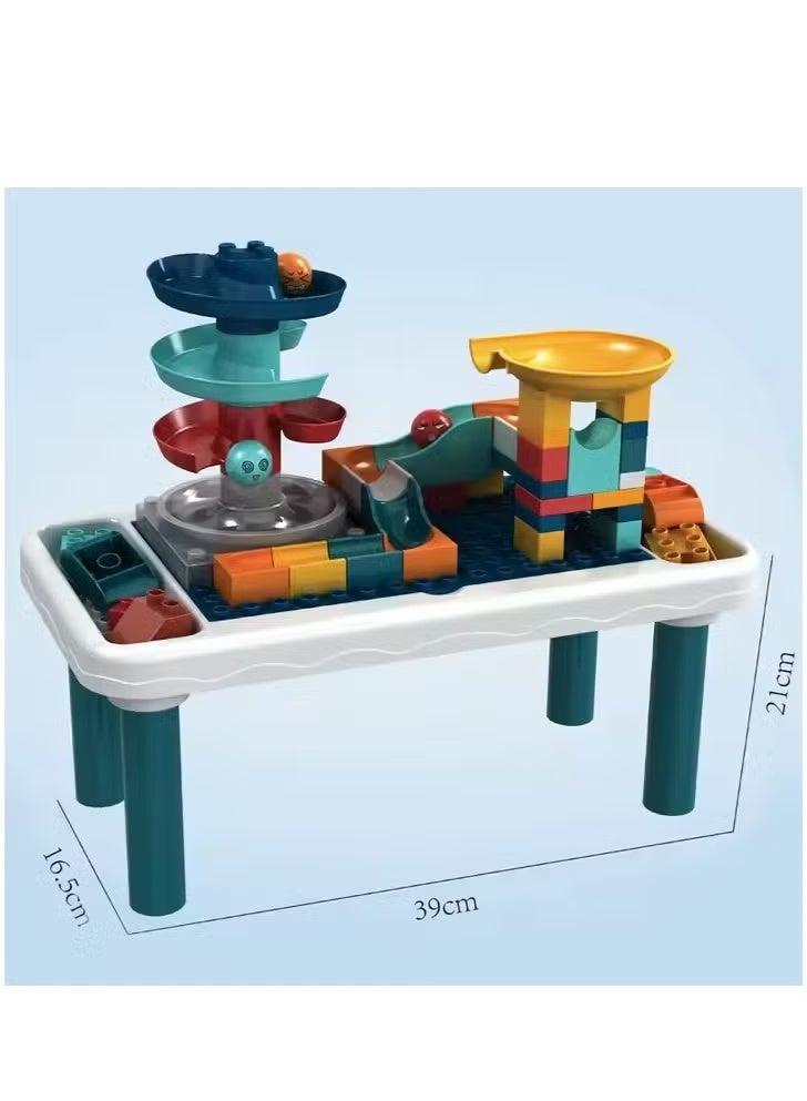 ممز بلانيت طاولة مكتب وأنشطة تعليمية مونتيسوري للأطفال، مع صندوق تخزين ألعاب للأولاد والبنات _ العاب اطفال تعليمه - Image 2
