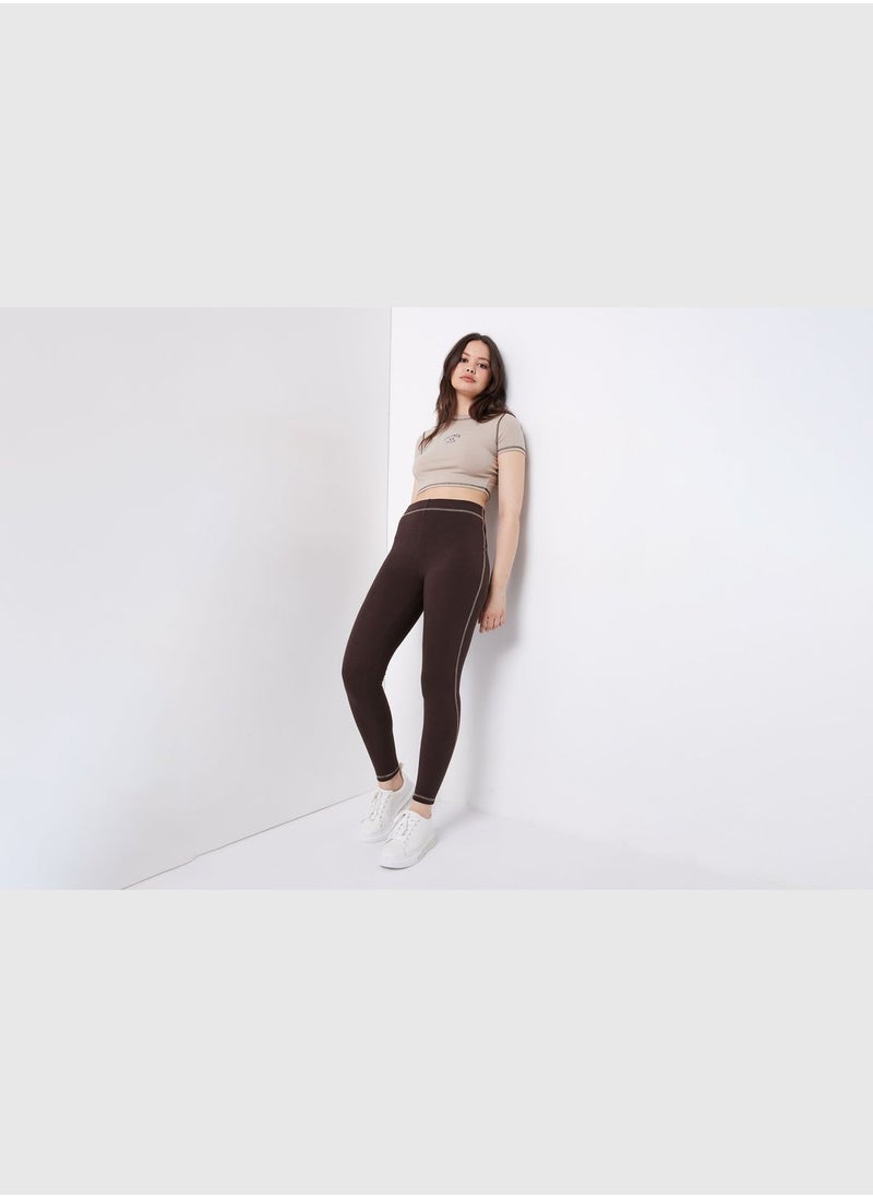 Ardene - Contrast-Seam Leggings - Image 1