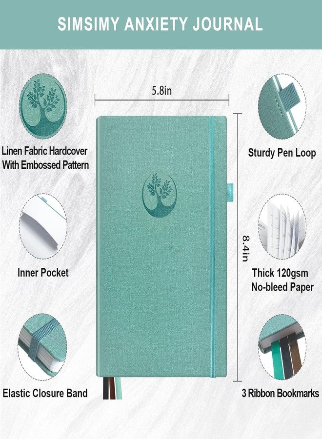 SIMSIMY Mental Health & Anxiety Journal, 91 Days Mood Tracker Journal for Mindfulness, Self Care & Stress Relief, Guided CBT Journal with Mental Health Coloring Book Pages & Dream Diary to Record, Wellness Gifts for Women Men - Image 5