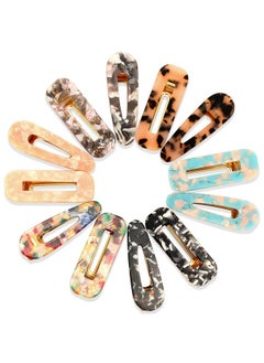 cridoz cridoz 12 Pcs Acrylic Resin Hair Barrettes Hair Clips for Women Hair Accessories  - Image 1
