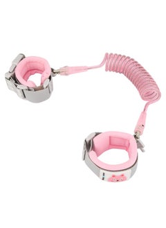Thoraya MAMBABOBY 1.5M Baby Kids Anti Lost Wrist Leash with Safety Key Lock Toddler Harness (Pink)  - Image 3