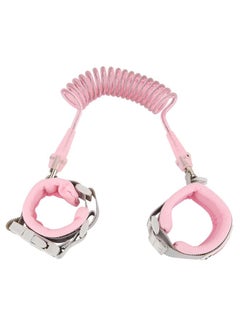 Thoraya MAMBABOBY 1.5M Baby Kids Anti Lost Wrist Leash with Safety Key Lock Toddler Harness (Pink)  - Image 1