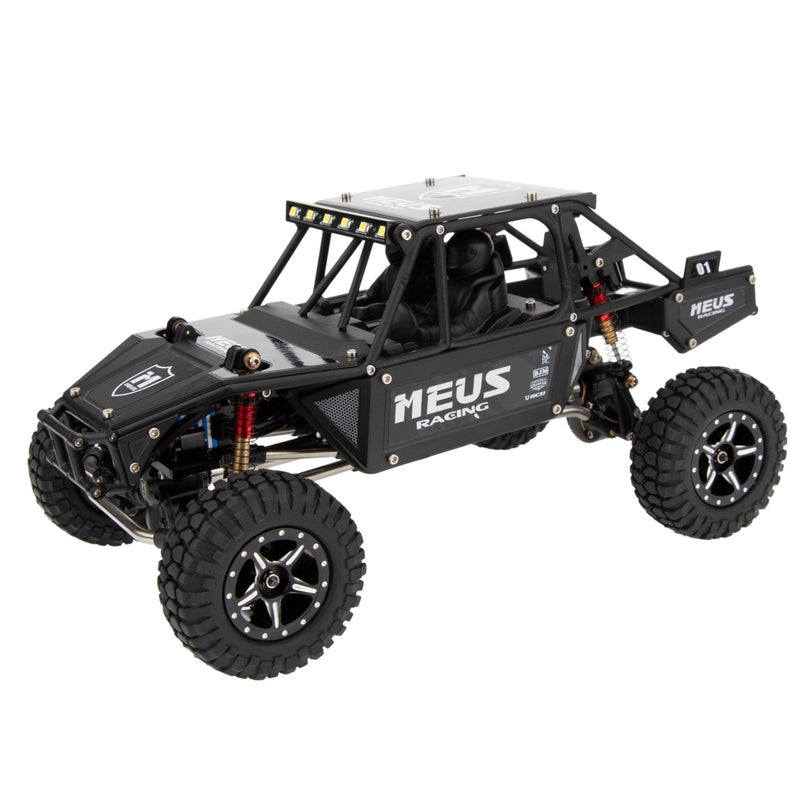 MEUS RACING Mantis24 Body with Roll Cage for Axial 1/24 SCX24 RC Crawler (Black) - Image 4