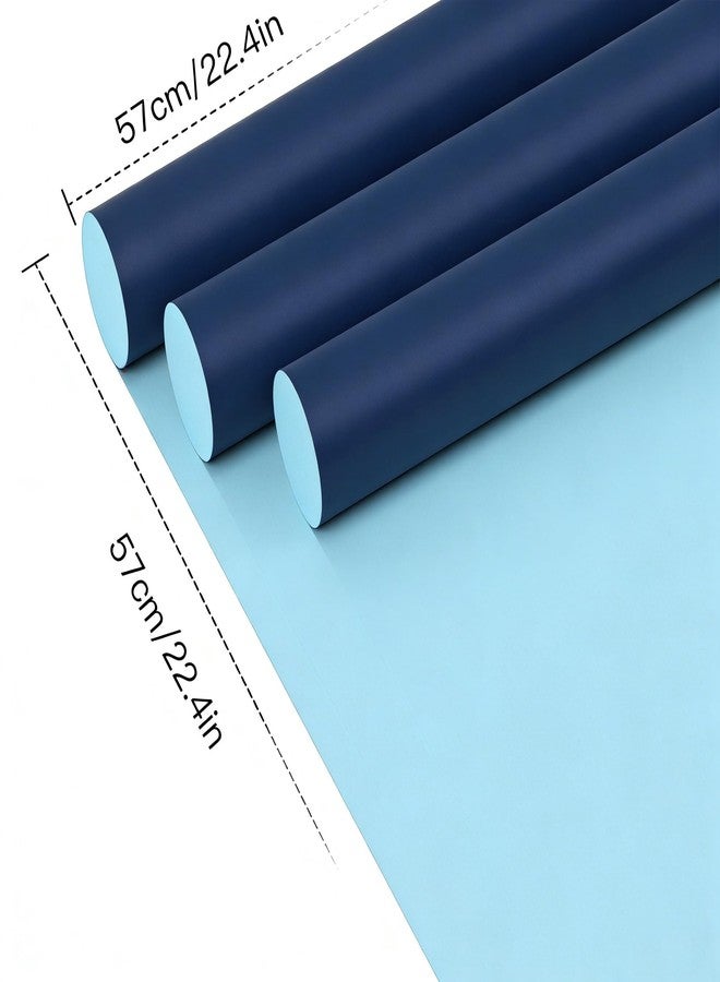 WRAPAHOLIC 20 Sheets Flower Wrapping Paper - 22.4 x 22.4 inch Royal Blue Color Water-Resistant Floral Bouquet Wrapping Paper, Florist Supplies Packaging for Wedding Birthday Gift DIY - Image 3