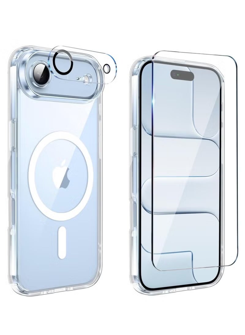 3-in-1 Premium Magnetic Protection Kit | Clear Case, Screen Protector & Camera Lens Guard