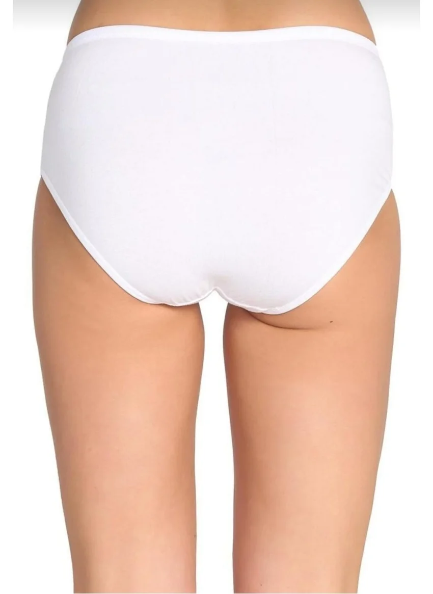 Tutku Passion 922 Women's Ribana Bato Panties 12 Piece White