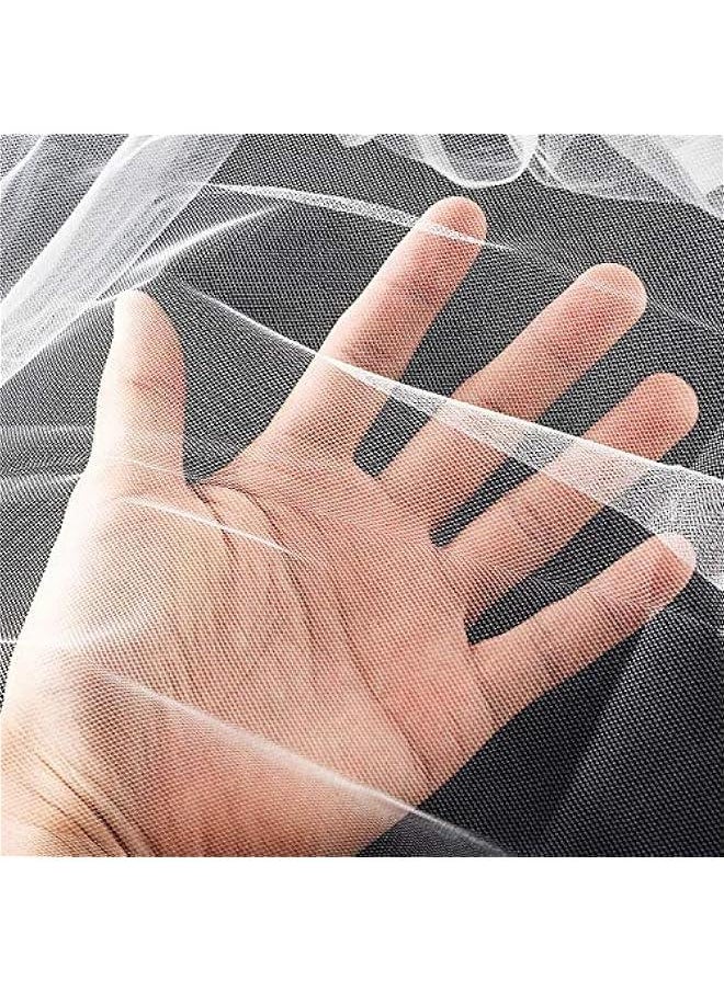 Arabest - Mosquito Netting Garden Insect Mesh Netting Garden Patio Mesh Screen Net Fly Insect Bug Bird Net Barrier for Patio Balcony Porch Gazebo Vegetables Fruits Plant Protection(5.25 x 19.69 ft,White) - Image 1