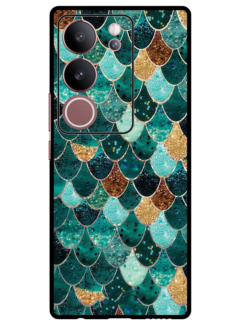 Theodor Protective Case Anti Scratch Shock Proof Bumper Cover For Vivo V29 - V29 Pro Fish Gills Pattern - Image 1