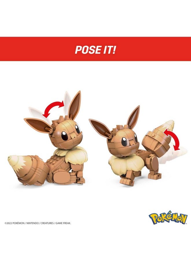 Mega Brands MEGA Pokémon Building Toys Set Build & Show Eevee with 215 Pieces, Articulated and Poseable, 4 Inches Tall, for Kids  - Image 5