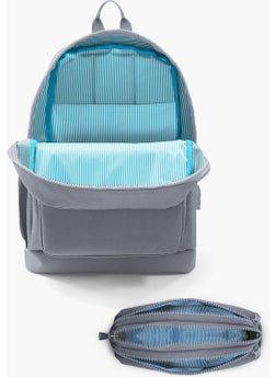 CORAL HIGH Kids Purple Blue Pink Heart Patterned USB 2-Piece School Bag Set SET0223840  - Image 3