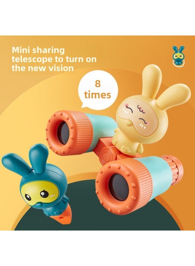 Outdoor Adventure Children's Telescope High-power Mirror Small Portable Binocular Separable Cartoon Whistle 61 Toy-Colors:Telescope-Red [Cartoon Whistle]]  - Image 2