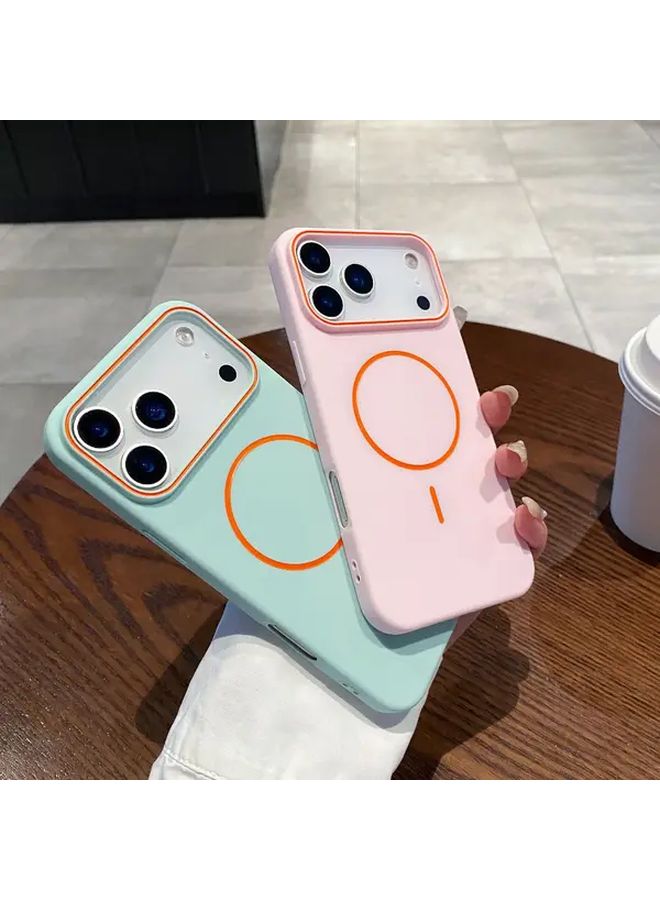 جراب هاتف مغناطيسي رمادي غير لامع لهاتف iPhone 14 Pro، خفيف الوزن، مقاوم للصدمات، وشحن لاسلكي - Image 3