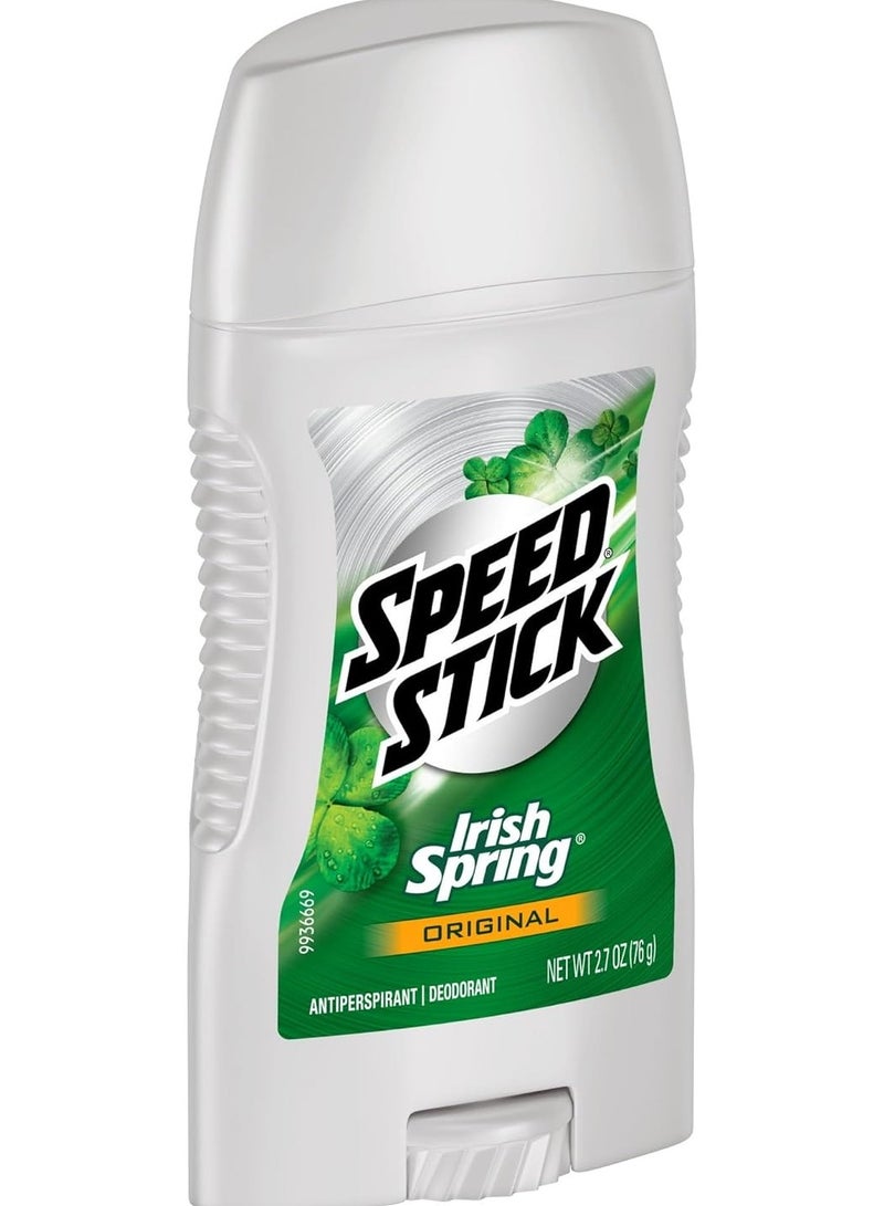 Speed Stick Original, Antiperspirant & Deodorant, Irish Spring, 2.7 oz - Image 4