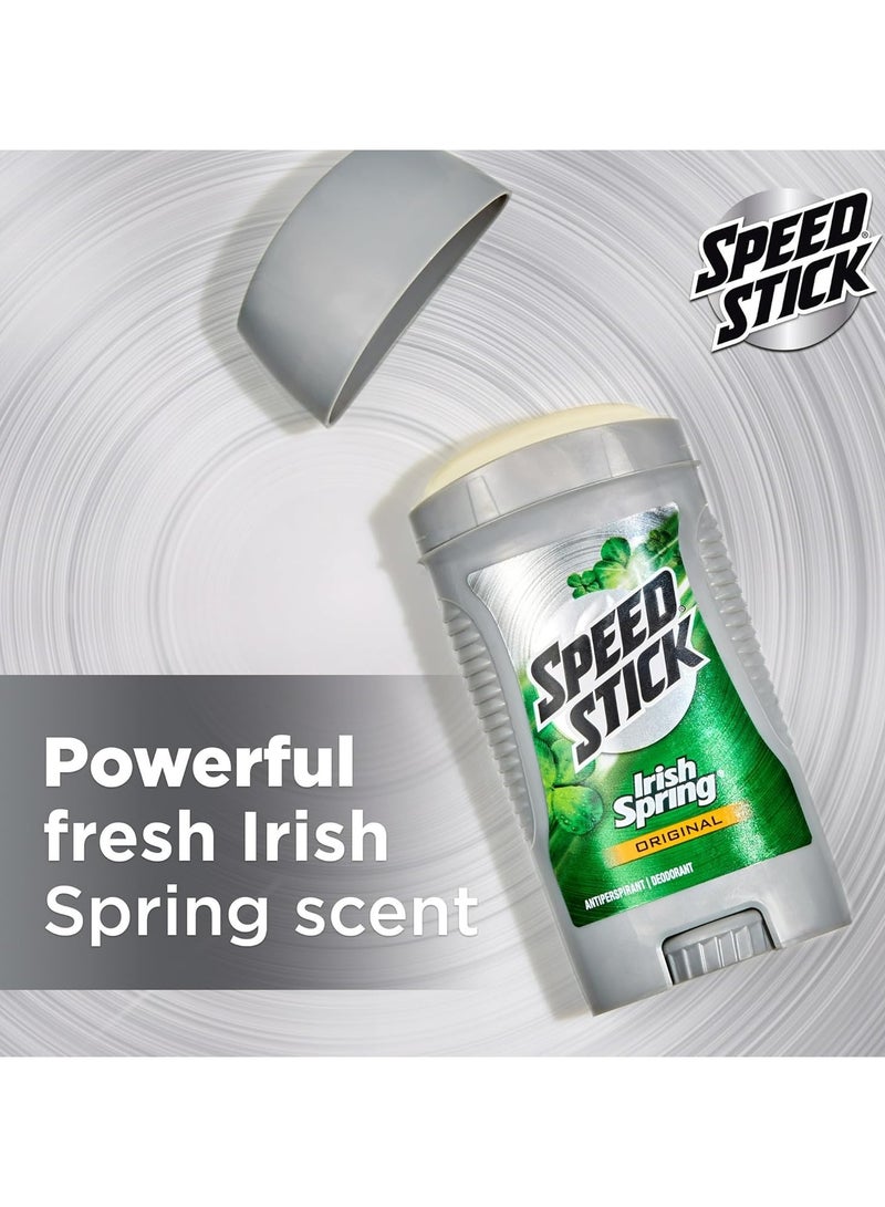 Speed Stick Original, Antiperspirant & Deodorant, Irish Spring, 2.7 oz - Image 3
