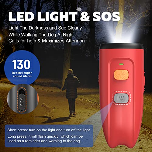 Svtrat Ultrasonic Dog Barking Control Device, Anti Barking Device Dog Barking Silencer with LED Light, 3 Training Modes Bark Deterrent Devices 20ft Range Dog Training & Behavior Aids w/SOS - Image 5