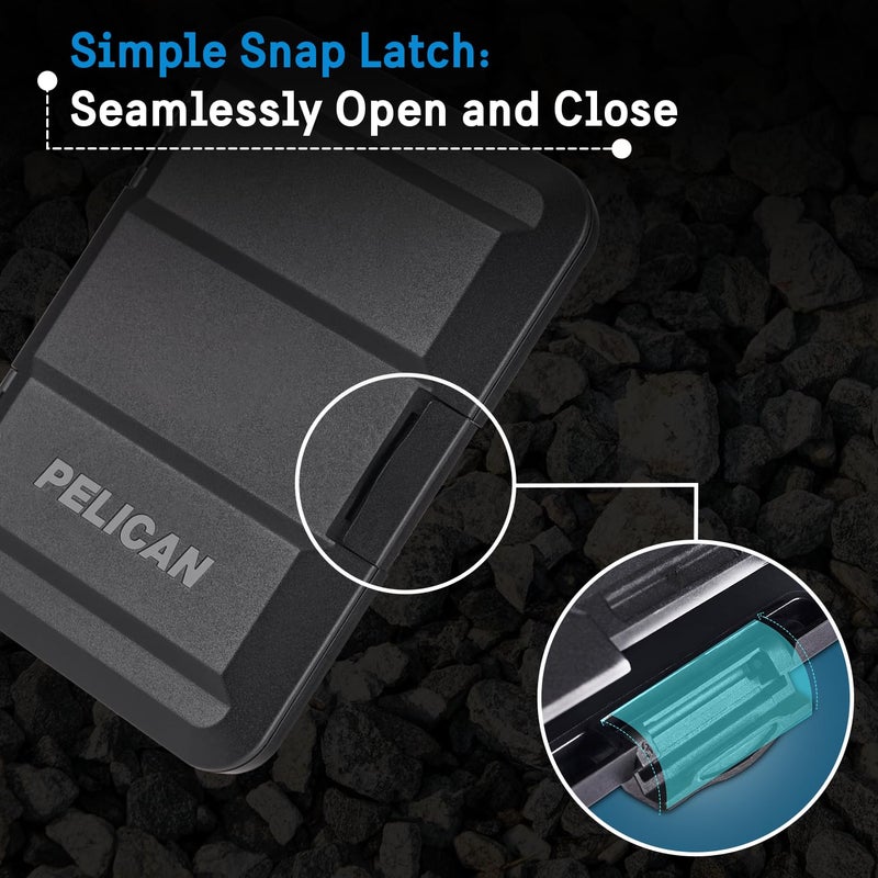 Pelican MagSafe Wallet for iPhone - Heavy Duty MIL-STD Snap-On Phone Magnetic Wallet and Phone Card Holder - Detachable and Slim Hard Case for iPhone 17 Pro Max /16 Pro Max/15/14/13/12/Pixel 10- Black - Image 5
