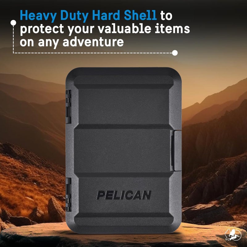 Pelican MagSafe Wallet for iPhone - Heavy Duty MIL-STD Snap-On Phone Magnetic Wallet and Phone Card Holder - Detachable and Slim Hard Case for iPhone 17 Pro Max /16 Pro Max/15/14/13/12/Pixel 10- Black - Image 2