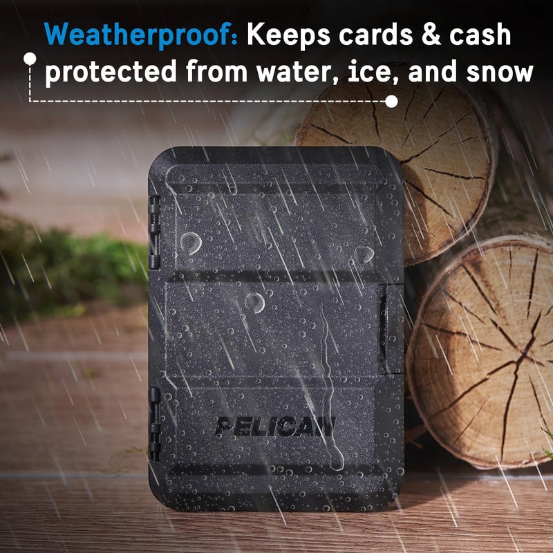 Pelican MagSafe Wallet for iPhone - Heavy Duty MIL-STD Snap-On Phone Magnetic Wallet and Phone Card Holder - Detachable and Slim Hard Case for iPhone 17 Pro Max /16 Pro Max/15/14/13/12/Pixel 10- Black - Image 3