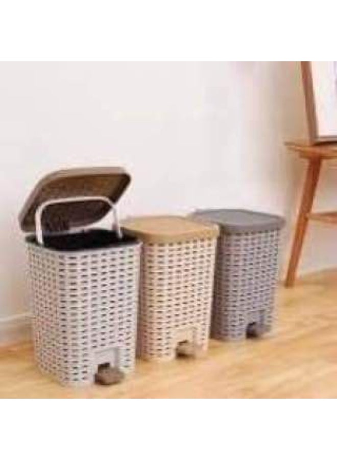 Greek Rattan Trash Can - Stylish design and superior quality to organize any space with a modern touch  - Image 5
