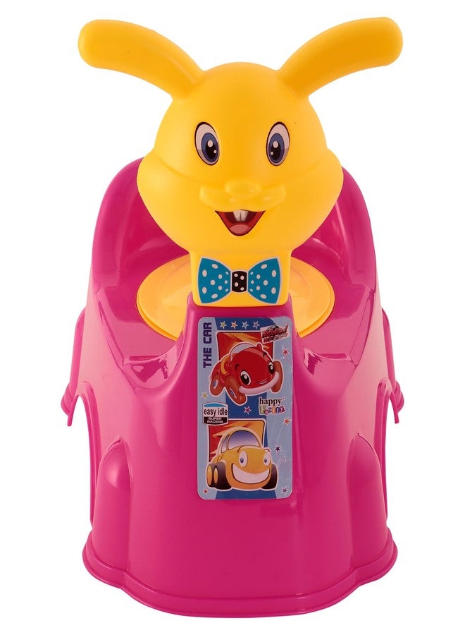 KORBOX Rabbit Shape Style Baby Potty Training Seat For 6 Months To 4 Years Of Kids. (Dark Pink) - Image 4