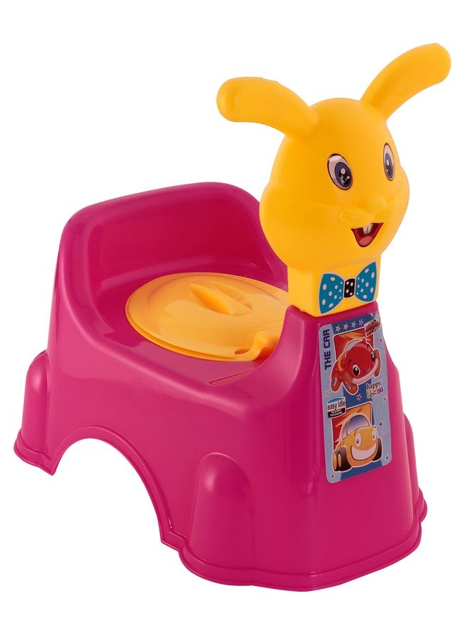 KORBOX Rabbit Shape Style Baby Potty Training Seat For 6 Months To 4 Years Of Kids. (Dark Pink) - Image 1
