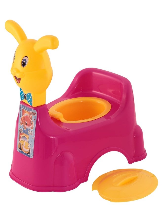 KORBOX Rabbit Shape Style Baby Potty Training Seat For 6 Months To 4 Years Of Kids. (Dark Pink) - Image 2