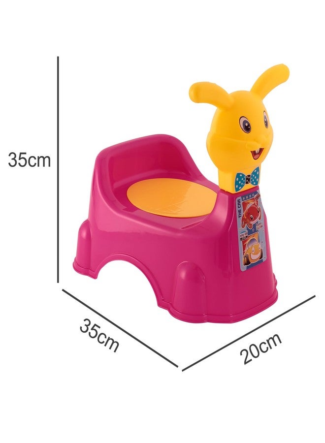 KORBOX Rabbit Shape Style Baby Potty Training Seat For 6 Months To 4 Years Of Kids. (Dark Pink) - Image 3