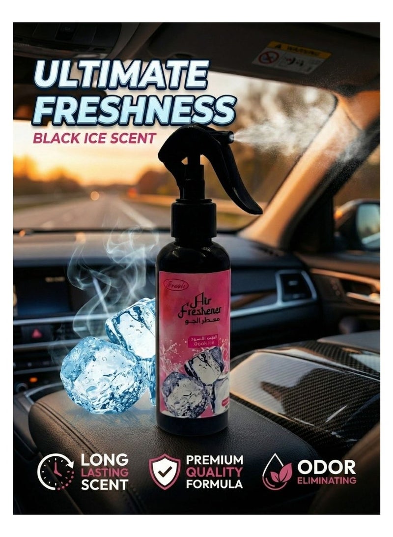 فريش مظلة تظليل زجاج السيارة الأمامي القابلة للطي مع معطر هواء – حماية من الأشعة فوق البنفسجية، تقليل للحرارة، ورائحة منعشة تدوم طويلاً - Image 5