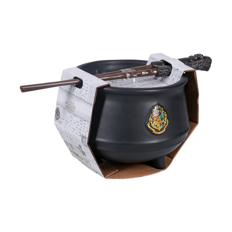Harry Potter Paladone Harry Potter Cauldron Ramen Set - Officially Licensed Merchandise, Ceramic Noodle Bowl with Wand Shaped Chopsticks, Gift for Any Potter Movie and Book Fans - Image 5