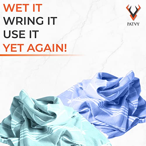 PATVY Bath Towels|Light Weight Turkish Style Bath Towels for Men Large Size Cotton|75X150Cm Quick Absorption &Faster Drying Bath Towel for Women|100% Cotton(Pack Of 3, Blue,Pink&Water Green)90 TC - Image 3