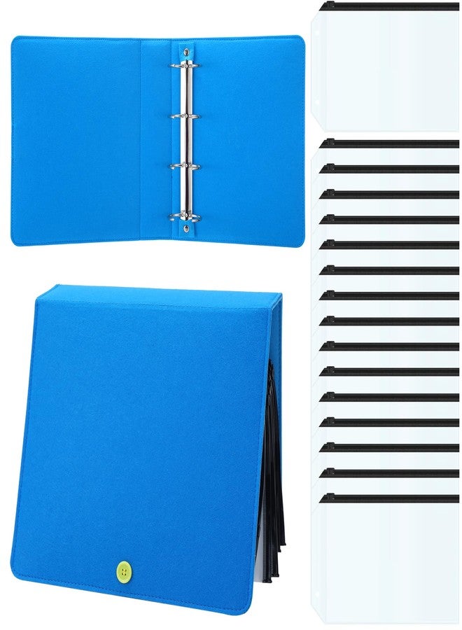 Affrolling 16 Pack Felt Board Pocket Sets Flannel Felt Story Board Pieces with a Multi Functional Pieces Storage Binder Bag for Bible Stories Preschool Activities Study - Image 1