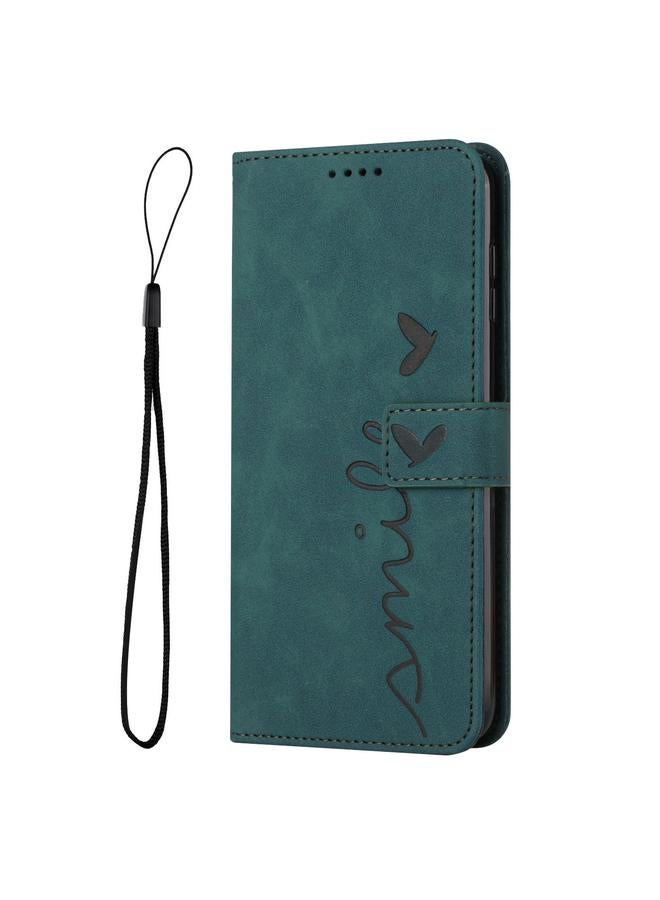 زبون جراب لهاتف Infinix Note 40X 5G مصنوع من الجلد المنقوش على شكل قلب - Image 2