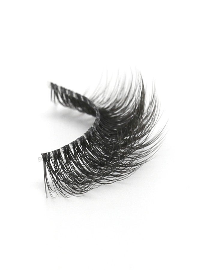 GODFLY Waterproof Self Adhesive Lashes Natural Strip False Eyelashes Reusable Fluffy Wispy Lash Extensions No Glue Needed(6D-05) - Image 3